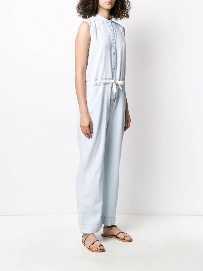 Woolrich Denim Jumpsuit In Blue