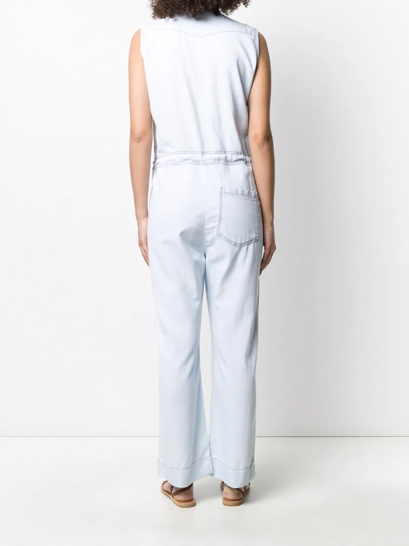 Woolrich Denim Jumpsuit In Blue