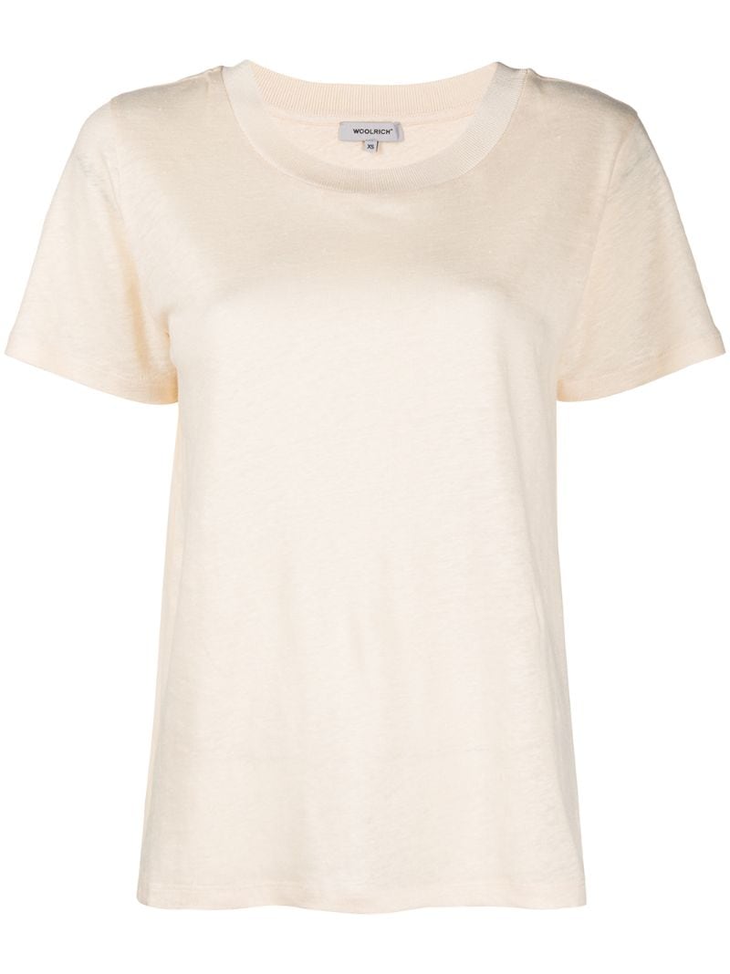 Woolrich Knitted T-shirt In Neutrals