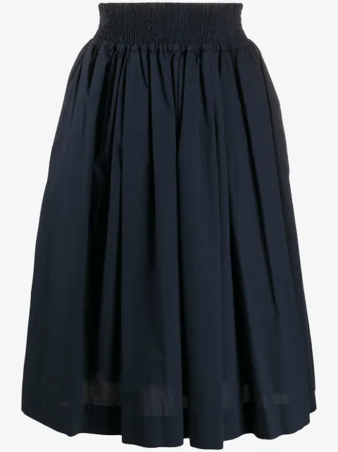 Woolrich gathered hem skirt