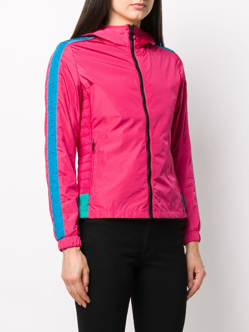 Shop Colmar Side-striped Hooded Logo Jacket In Pink