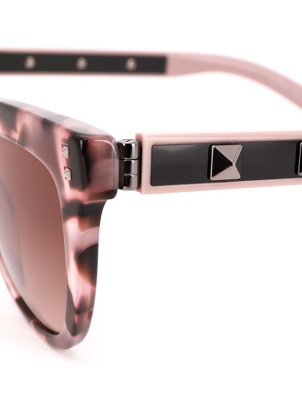 фото Valentino eyewear солнцезащитные очки rockstud черепаховой расцветки