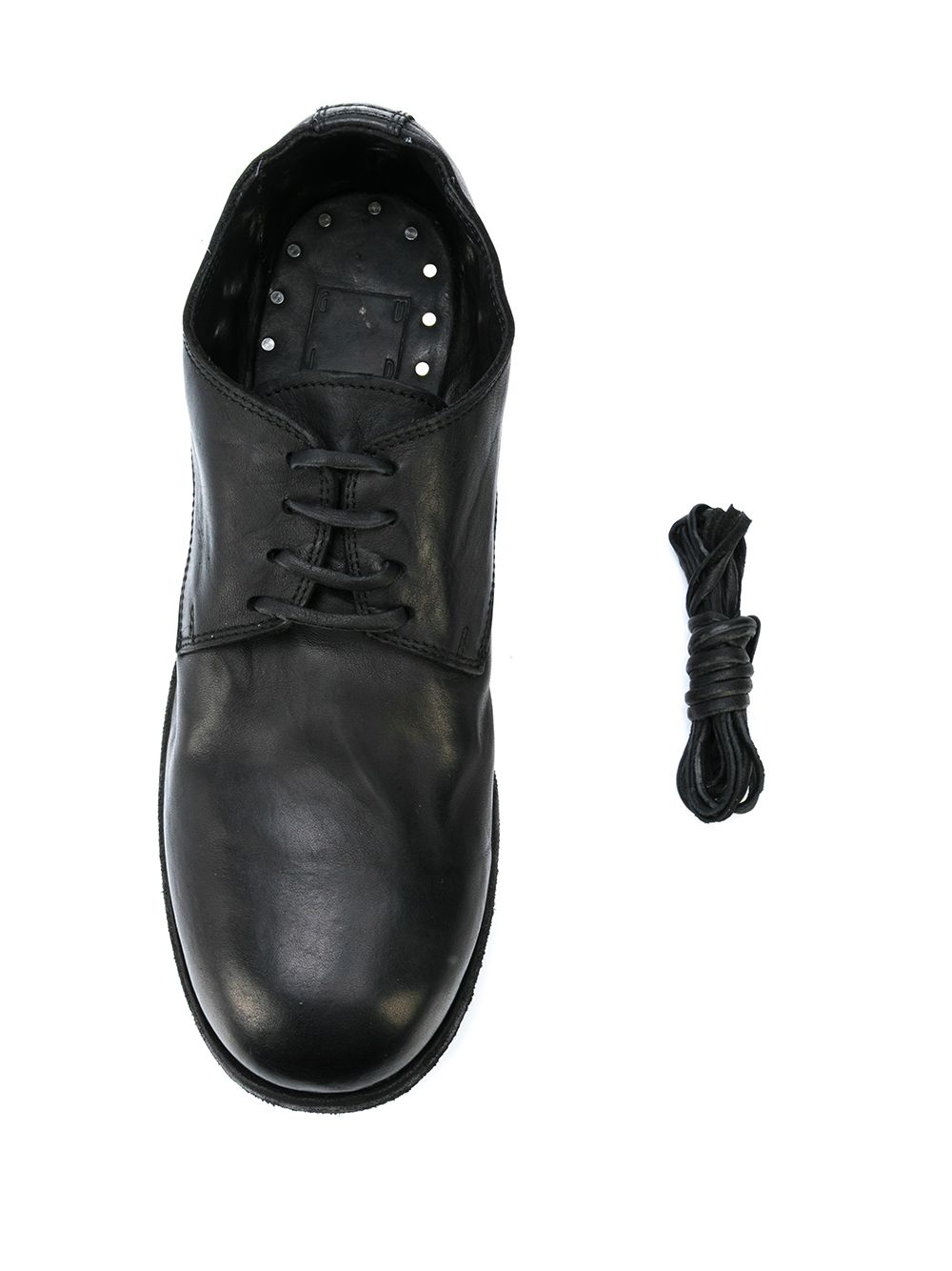 round toe lace up derby shoes