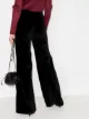 Nackiyé velvet effect flared trousers
