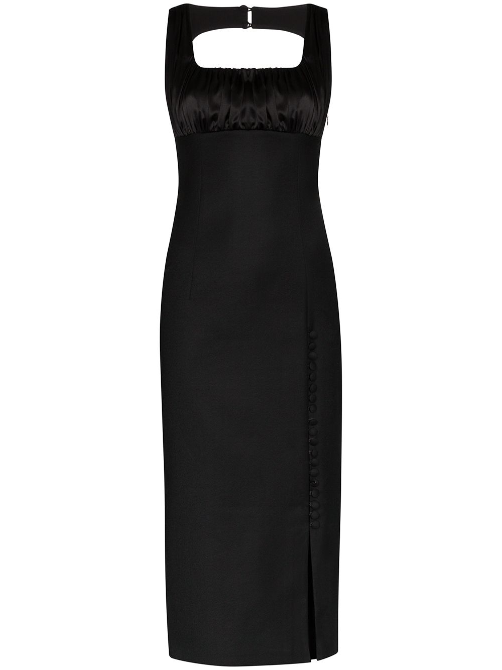 фото Matériel square neck fitted dress