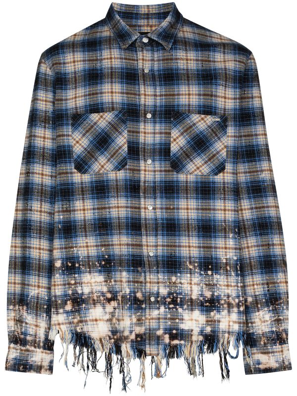 amiri check shirt