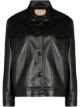 Image 1 of Matériel faux leather button-up jacket