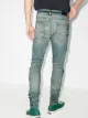 AMIRI scarf-panel distressed skinny jeans