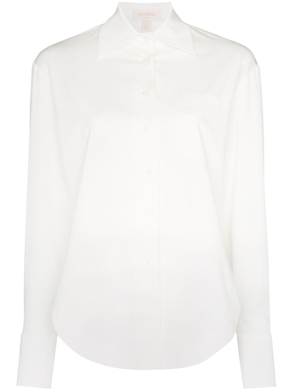 фото Matériel button-up high-low shirt