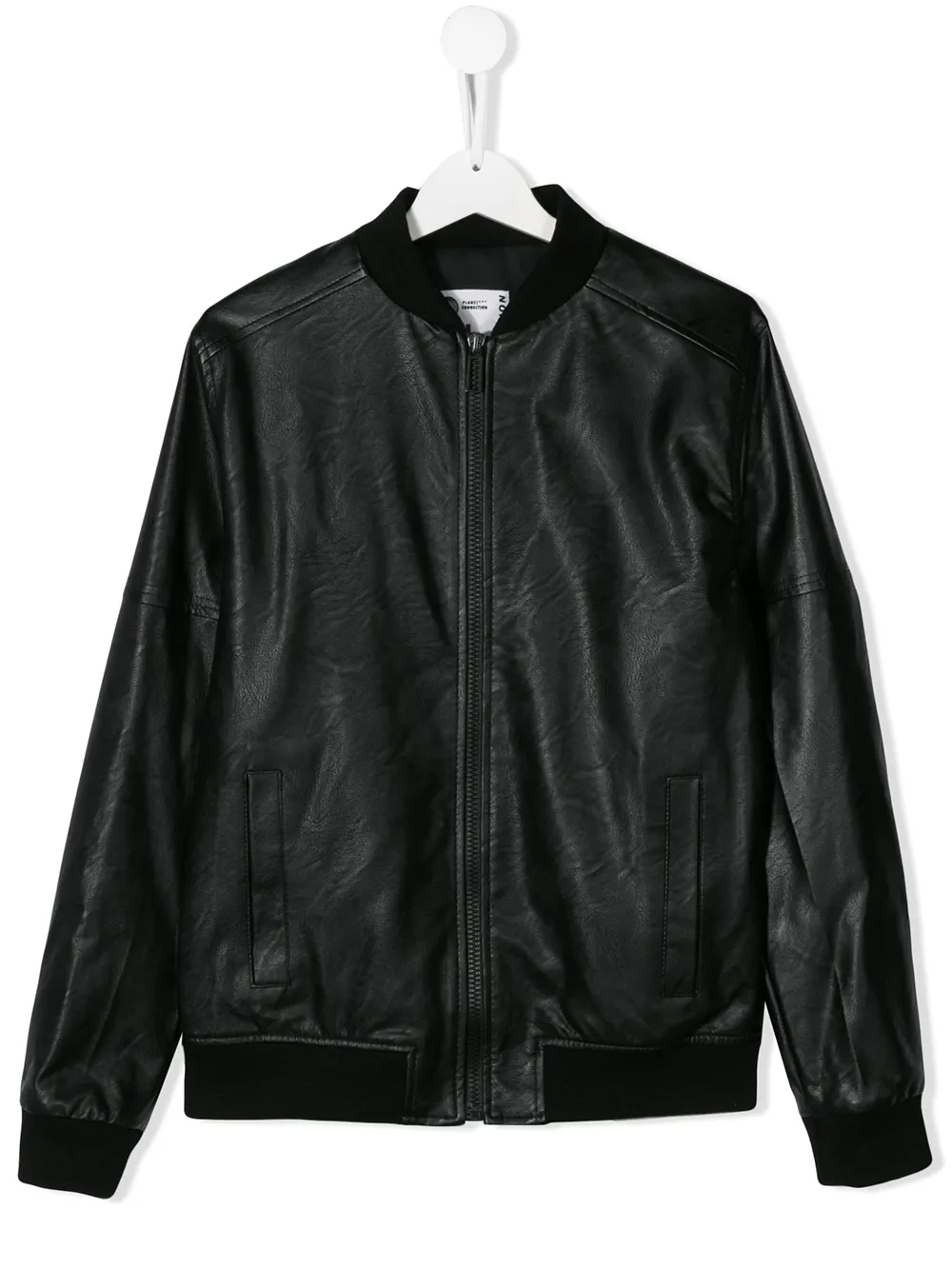 Paolo Pecora Kids' Zipped Bomber Jacket In Black
