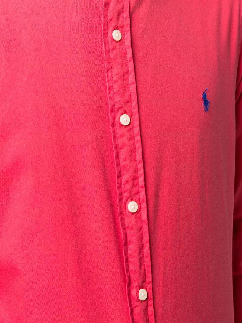 Shop Polo Ralph Lauren Pony Logo Shirt In Red