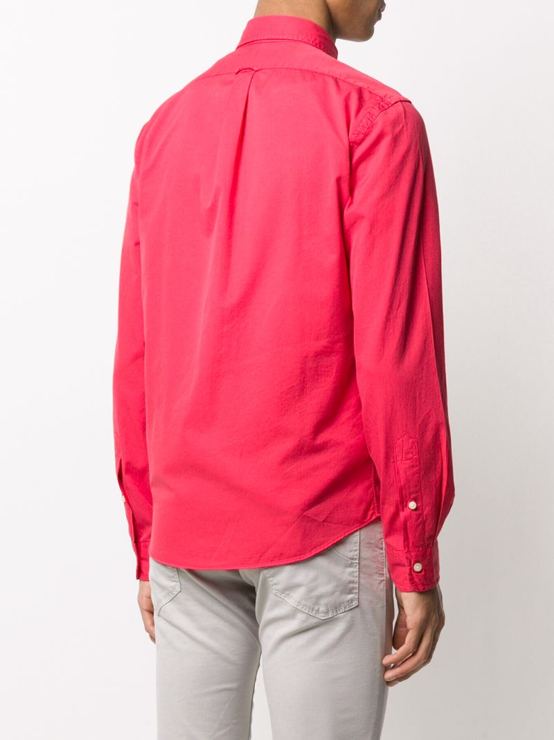 Shop Polo Ralph Lauren Pony Logo Shirt In Red