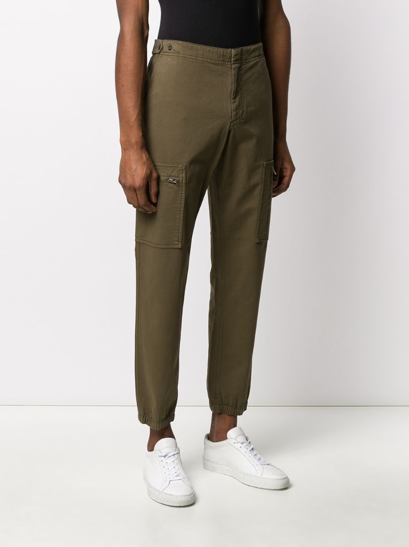 Shop Ps By Paul Smith Cuffed Cargo Trousers In Green