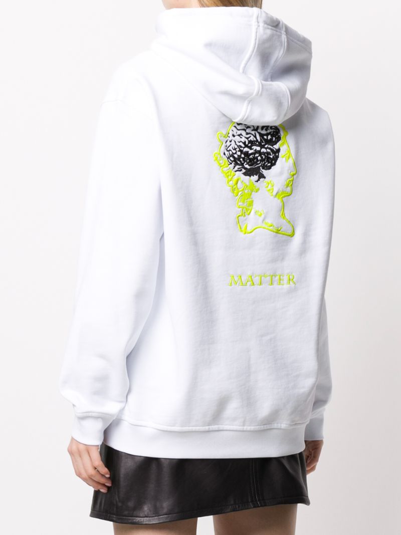 Shop Mcq By Alexander Mcqueen Logo-print Oversized Hoodie In White