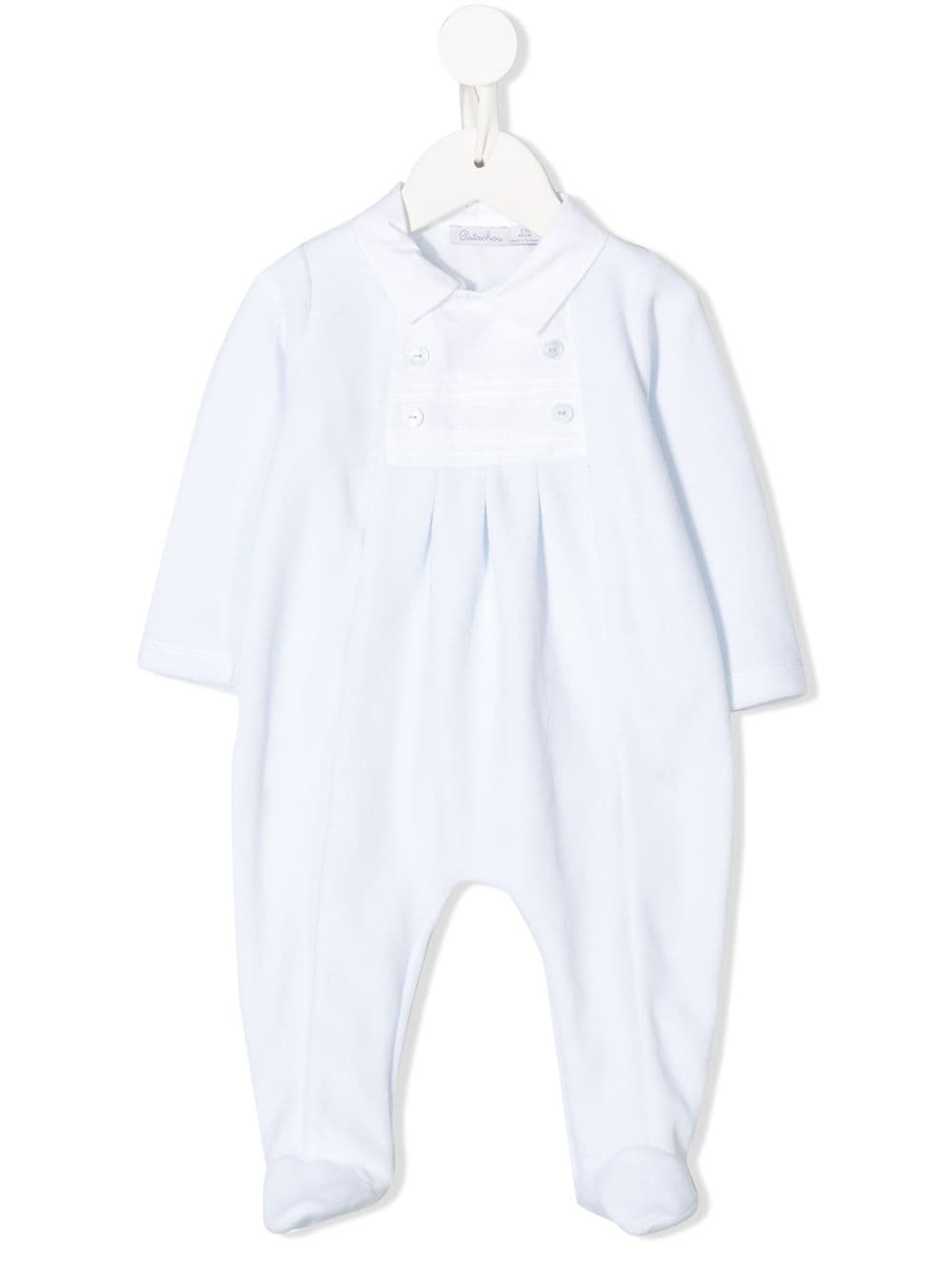 Patachou Babies' Button Bib Pyjamas In 蓝色