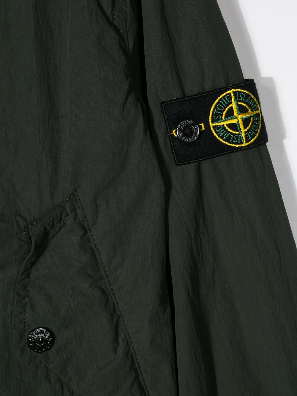 фото Stone island junior парка с капюшоном