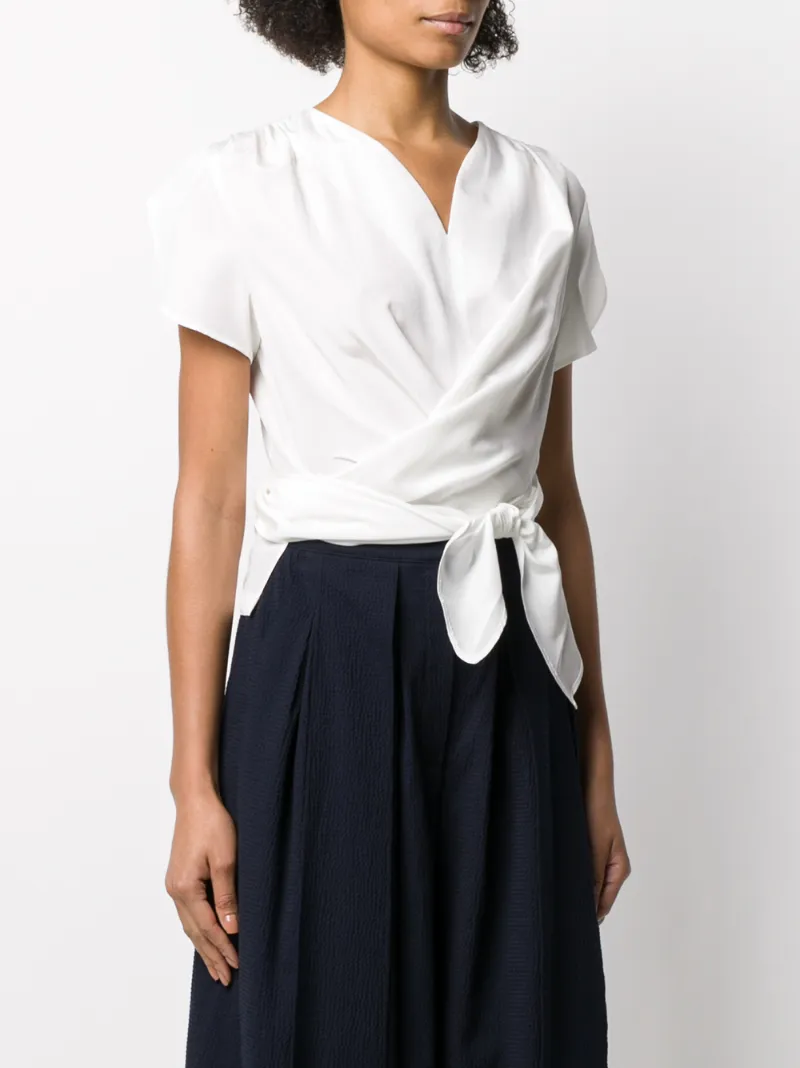 NEUL WRAPPED WAIST BLOUSE