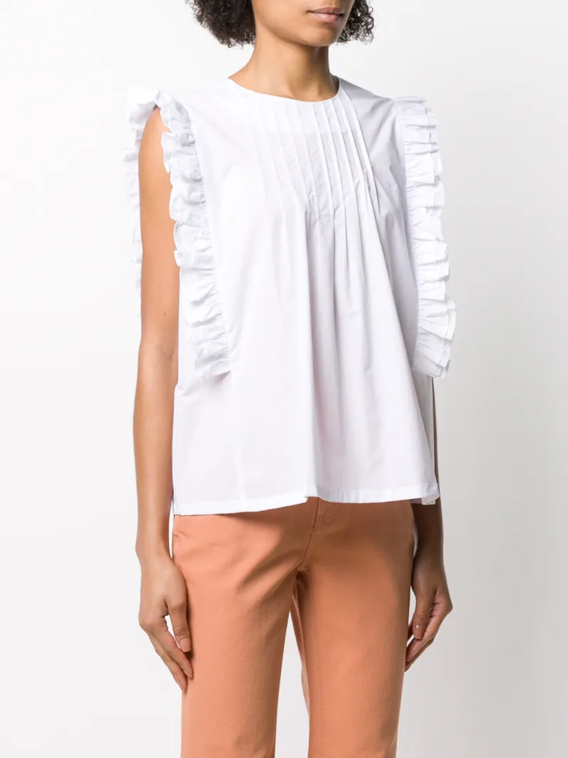 NEUL RUFFLED SLEEVE BLOUSE