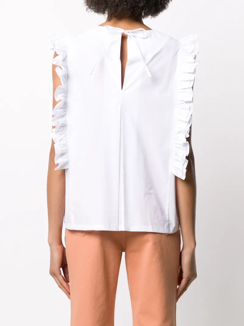 NEUL RUFFLED SLEEVE BLOUSE