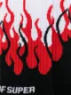 Vision Of Super calcetines con motivo de llamas y logo