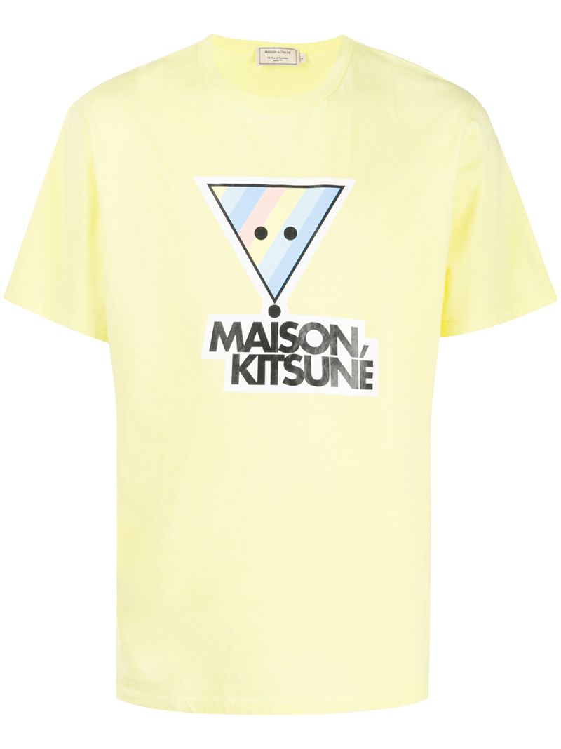 MAISON KITSUNÉ CREW NECK PRINTED LOGO T-SHIRT 