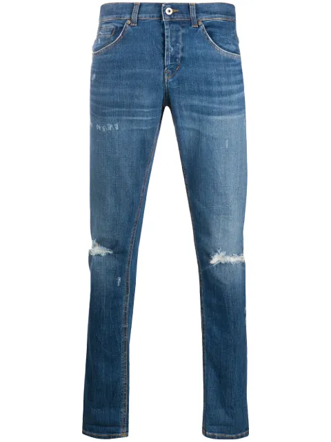 DONDUP skinny jeans con efecto envejecido