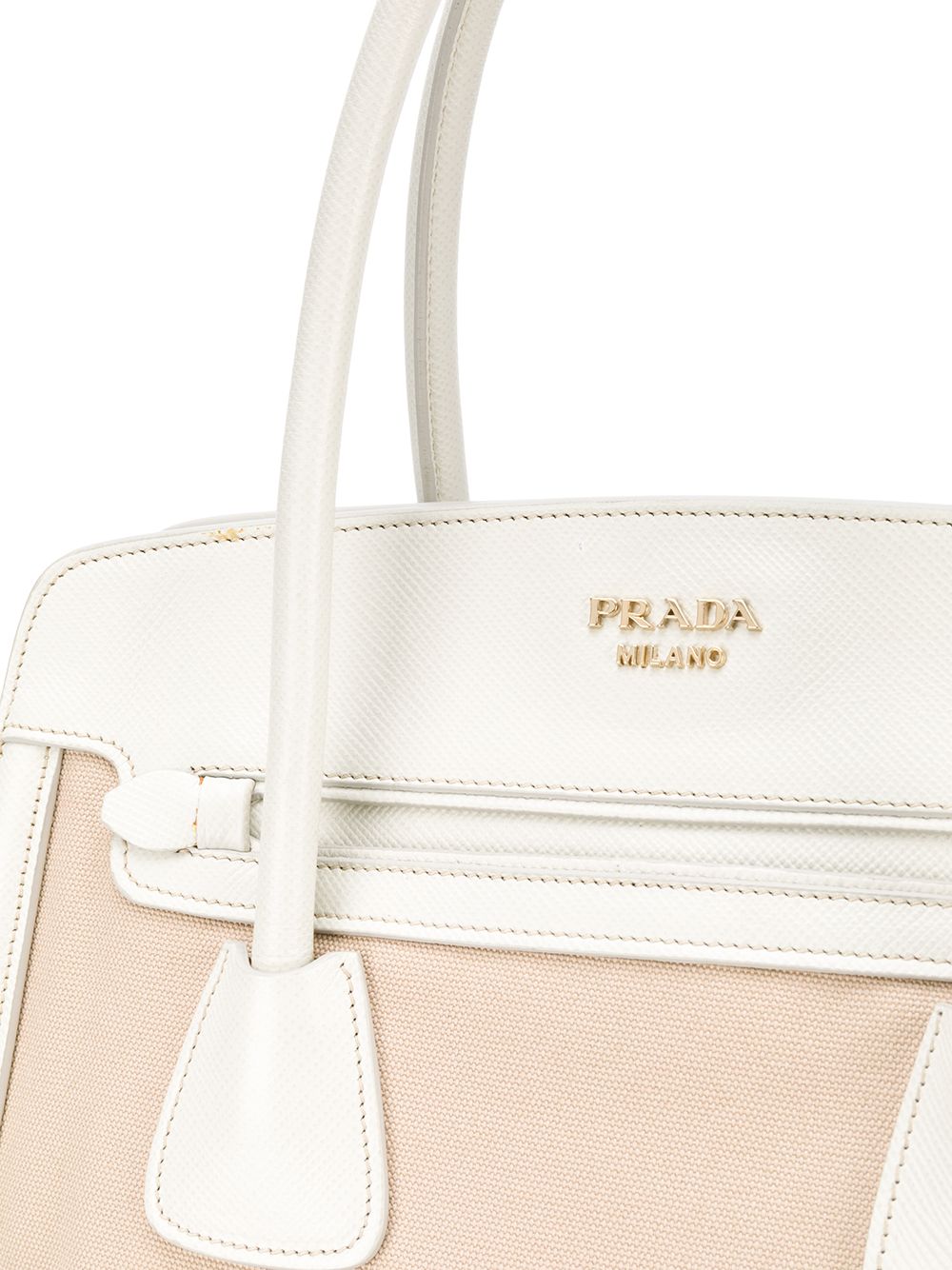 фото Prada pre-owned сумка-сэтчел с металлическим логотипом