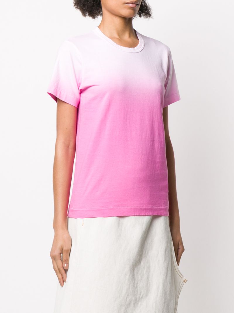 Shop Comme Des Garçons Comme Des Garçons Ombré T-shirt In Pink