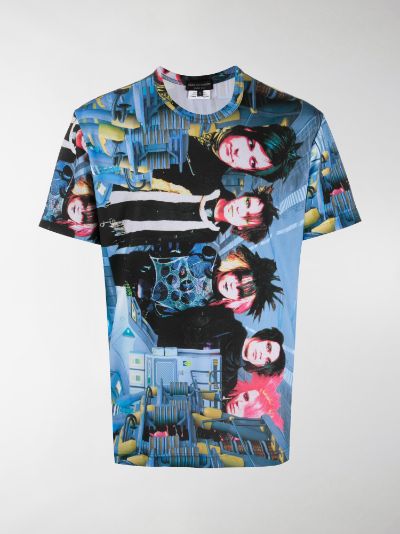 Comme Des Garçons Homme Plus digital print T-shirt blue | MODES