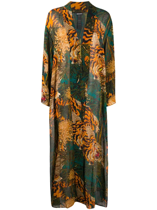 long kimono dress