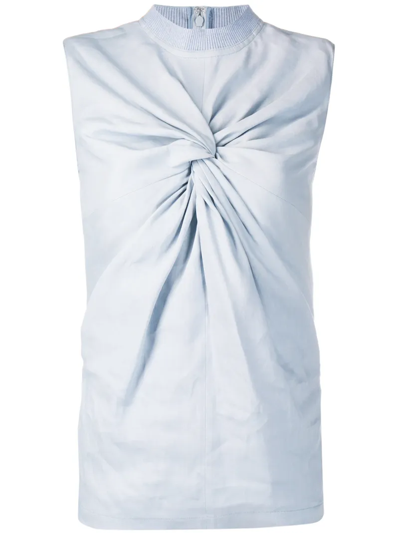 OFF-WHITE SLEEVELESS BLOUSE