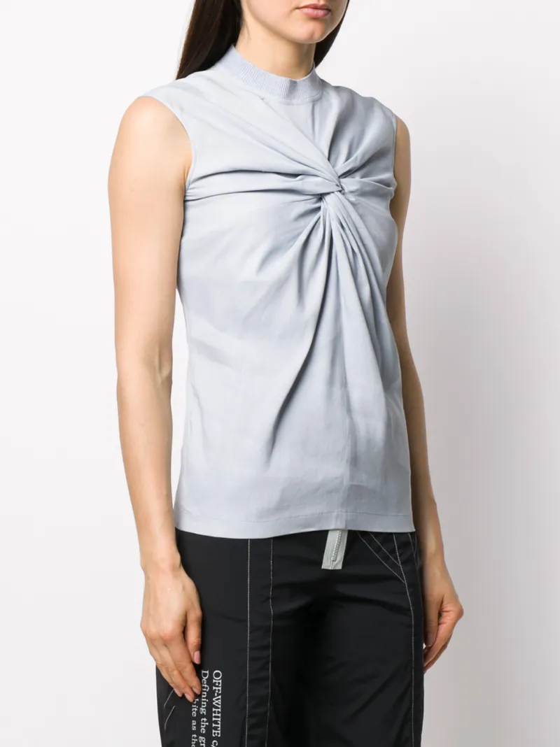 OFF-WHITE SLEEVELESS BLOUSE