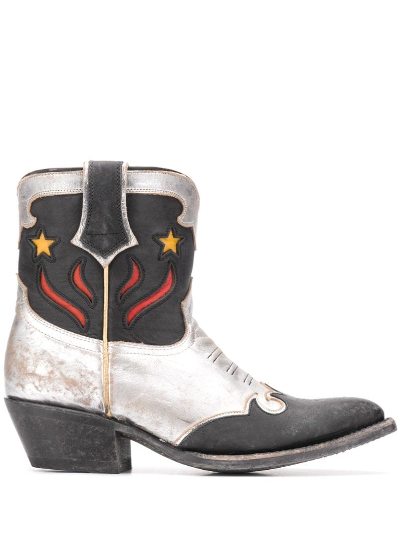 Ash Petras Cowboy Style Boots In Black