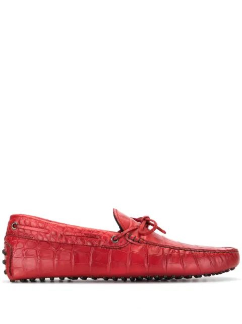Tod's mocasines con efecto de piel de cocodrilo