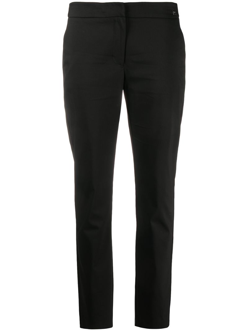 low waist black pants