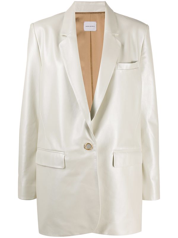 oversized blazer white