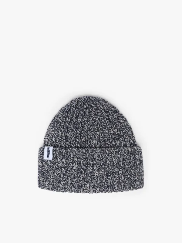 KEMET Black Mélange Wool Beanie