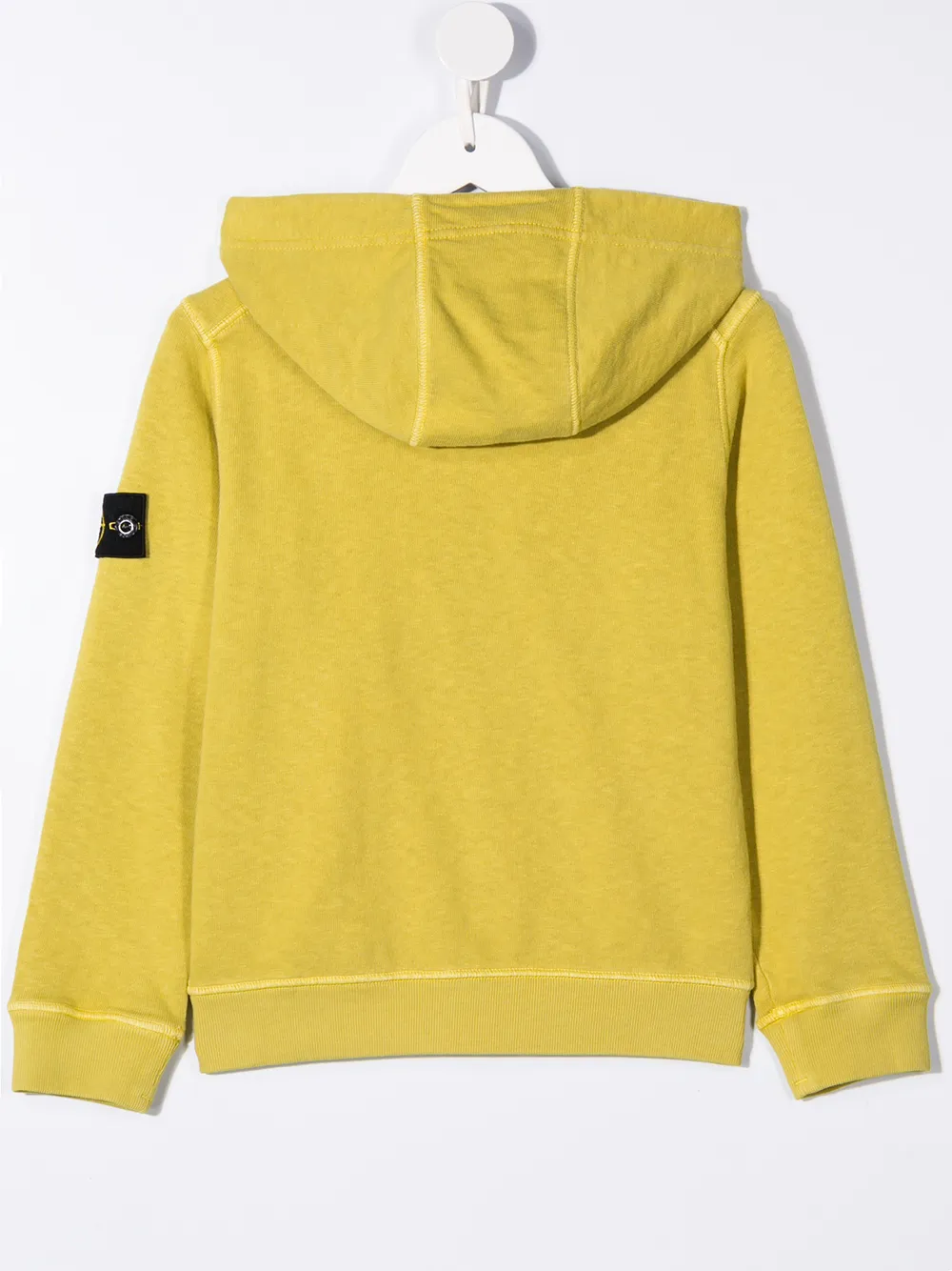 Stone Island Junior Hoodie met lange mouwen Geel