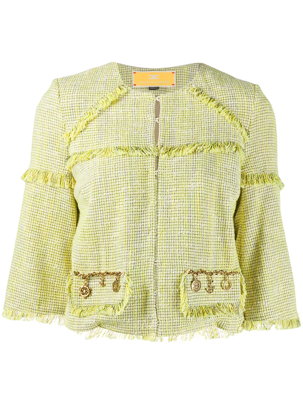 Elisabetta Franchi Cropped-Jacke Mit Fransen B5xVq W3KGg Elisabetta Franchi Cropped-Jacke Mit Fransen B5xVq W3KGg