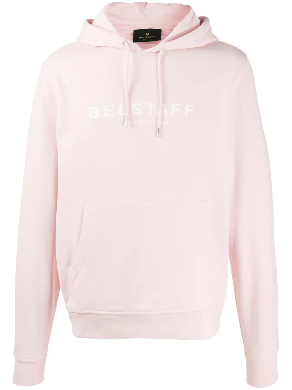 фото Belstaff long sleeve logo print hoodie