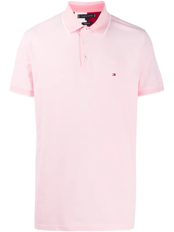 tommy hilfiger pink polo shirt