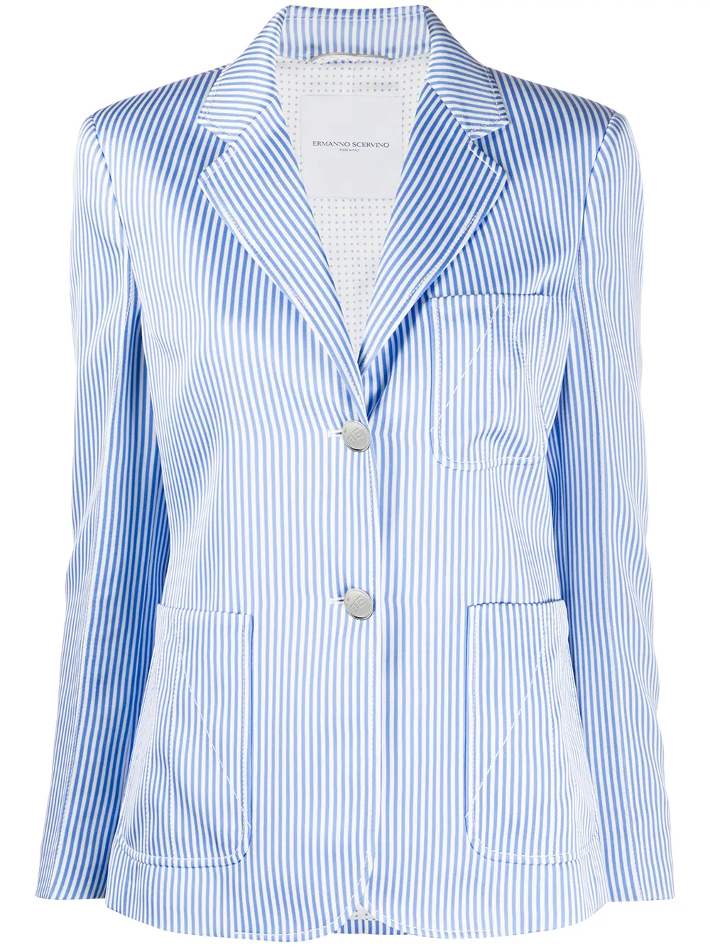 Ermanno Scervino Gestreifter Blazer YrNXC 7mkQY Ermanno Scervino Gestreifter Blazer YrNXC 7mkQY