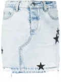 AMIRI star patch denim skirt - Blue