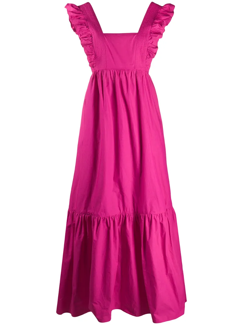 SELF-PORTRAIT sleeveless flared dress