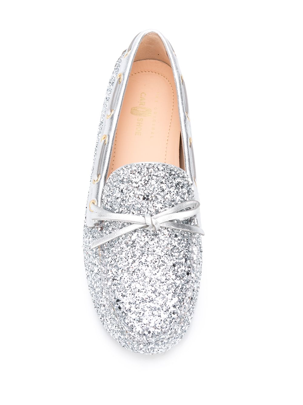 фото Car shoe glitter detail flat loafers