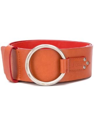 Gianfranco Ferré Pre-Owned 1990 Metal Ring Leather Belt - StclaircomoShops