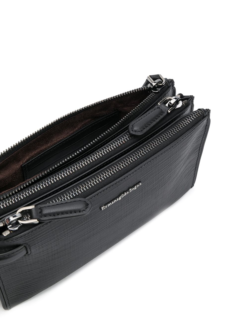 фото Ermenegildo zegna triple-poch logo wash bag