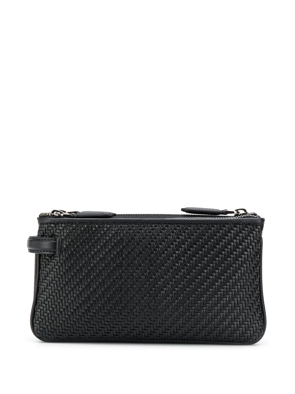 Zegna Woven triple-zip Pouch - Farfetch