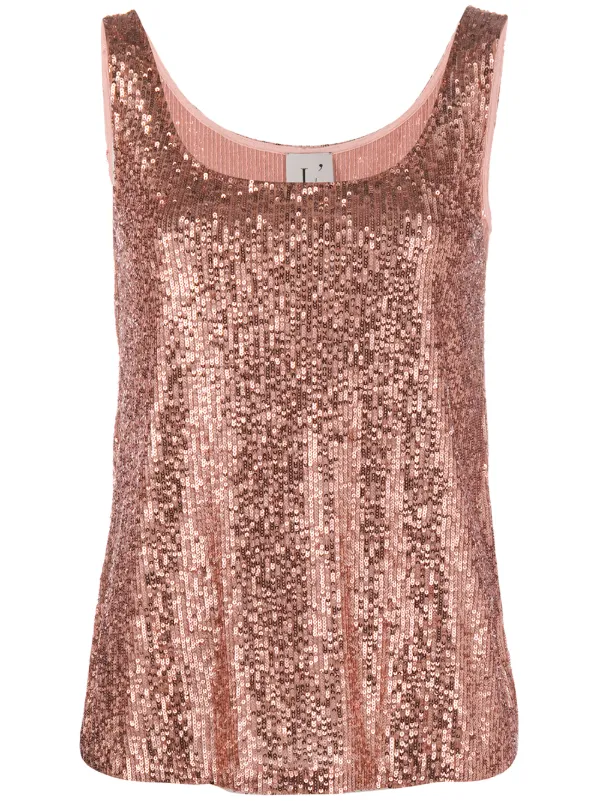 sequin embellished top