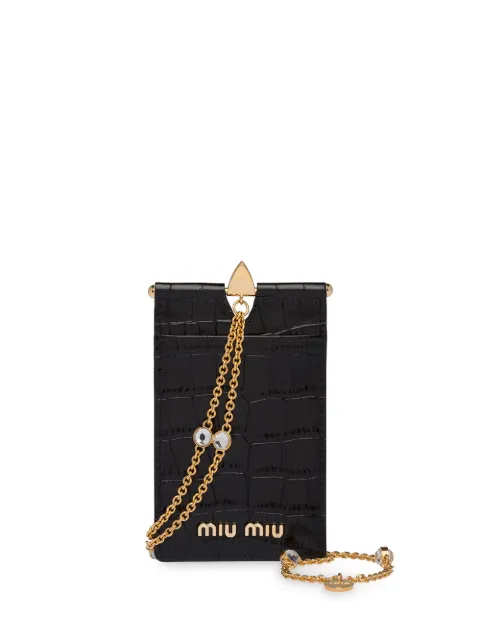 Miu Miu 识别证套挂绳 Farfetch